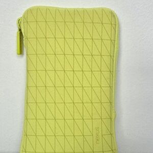 Yellow Geometric Tablet/Phone Sleeve - Padded Zip Case